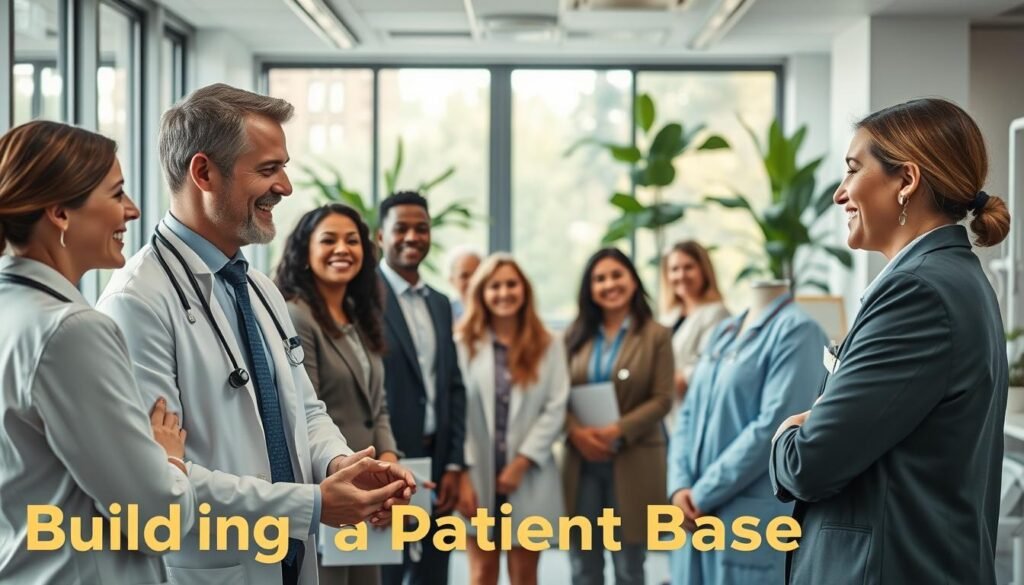 Building a patient base for healthcare providers