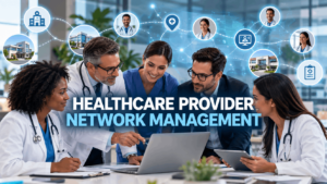 Healthcare provider network management connecting providers and scalable healthcare infrastructure