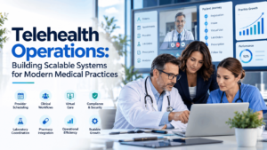 Telehealth operations for scalable modern medical practices