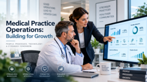 Medical practice operations supporting scalable healthcare practice growth