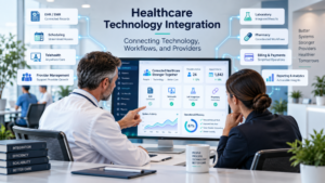 Healthcare technology integration connecting medical practice systems and providers