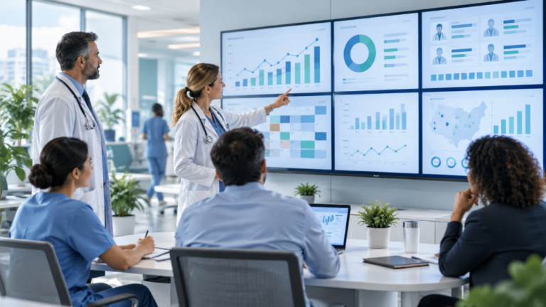Medical practice KPIs dashboard for healthcare operations and provider performance