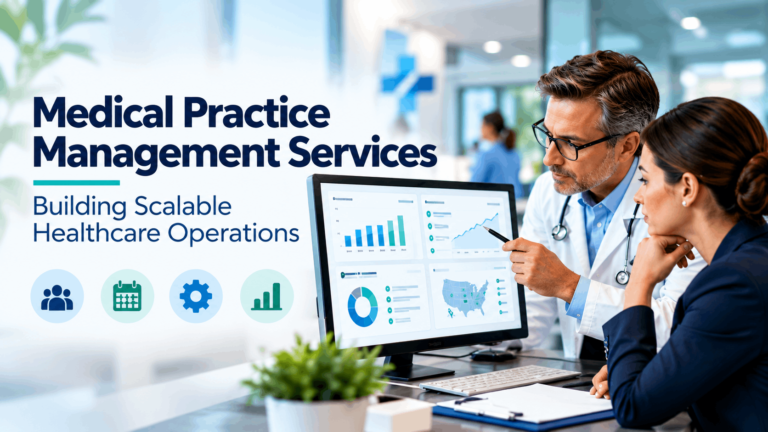 Medical practice management services supporting scalable healthcare operations