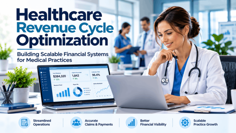 Healthcare revenue cycle optimization for scalable medical practice financial systems
