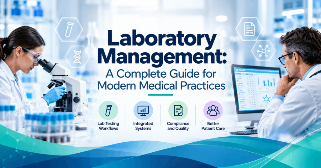 Laboratory management for modern medical practices with integrated diagnostic workflows