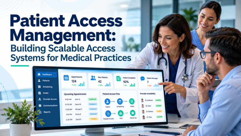 Patient access management for scalable medical practices
